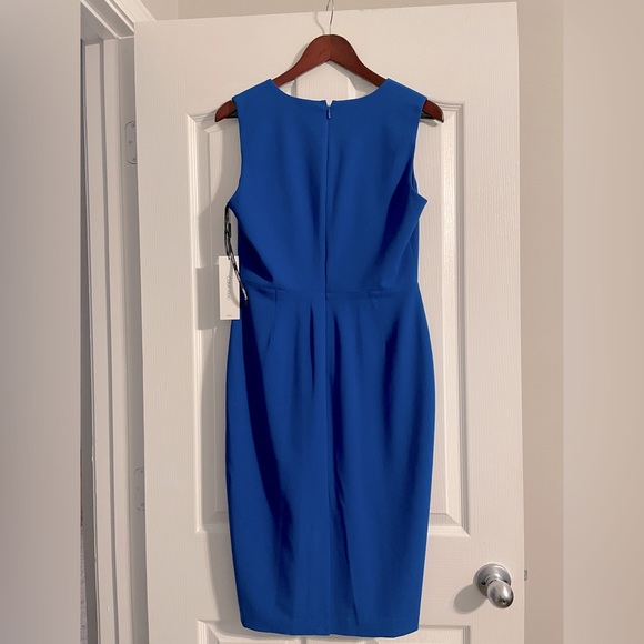 NWT Calvin Klein Blue Midi dress - Picture 2 of 4